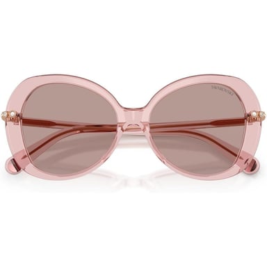 SWAROVSKI LENTES DE SOL SK6059 55 MM MUJER | TRANSPARENT DARK PINK/LIGHT PURPLE BROWN - 5