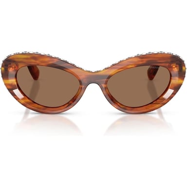 SWAROVSKI LENTES DE SOL SK6061U 51 MM MUJER | STRIPED HAVANA/DARK BROWN - 1