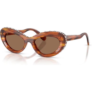 SWAROVSKI LENTES DE SOL SK6061U 51 MM MUJER | STRIPED HAVANA/DARK BROWN - 2