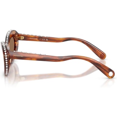 SWAROVSKI LENTES DE SOL SK6061U 51 MM MUJER | STRIPED HAVANA/DARK BROWN - 3
