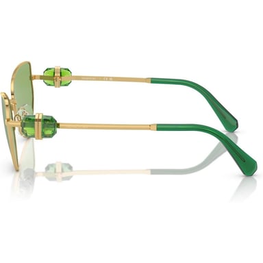 SWAROVSKI LENTES DE SOL MARIPOSA SK7003 57 MM MUJER | GOLD/DARK GREEN - 3