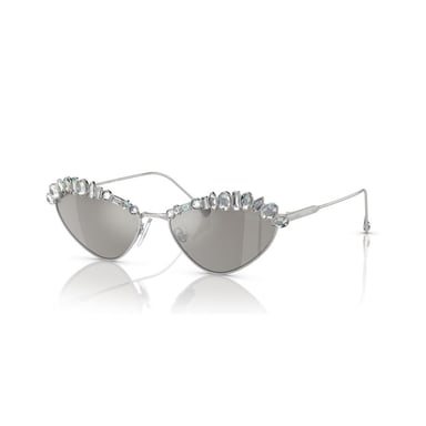 SWAROVSKI LENTES DE SOL OVAL SK7009 55 MM MUJER | SILVER/LIGHT GREY MIRRORED SILVER - 2