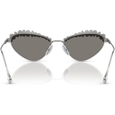 SWAROVSKI LENTES DE SOL OVAL SK7009 55 MM MUJER | SILVER/LIGHT GREY MIRRORED SILVER - 4