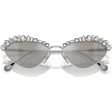 SWAROVSKI LENTES DE SOL OVAL SK7009 55 MM MUJER | SILVER/LIGHT GREY MIRRORED SILVER - 5