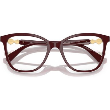 SWAROVSKI MONTURA CUADRADO SK2020 52 MM MUJER | BURGUNDY/DEMO LENS - 5