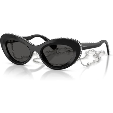 SWAROVSKI LENTES DE SOL SK6061 51 MM MUJER | BLACK/PEARL/DARK GREY - 2