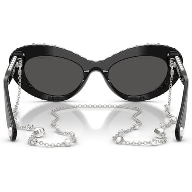 SWAROVSKI LENTES DE SOL SK6061 51 MM MUJER | BLACK/PEARL/DARK GREY - 4