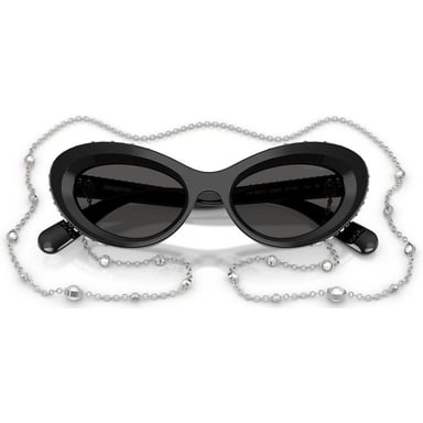 SWAROVSKI LENTES DE SOL SK6061 51 MM MUJER | BLACK/PEARL/DARK GREY - 5