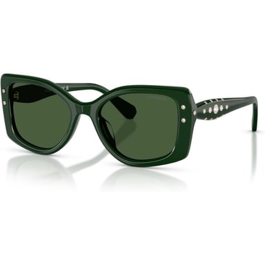 SWAROVSKI LENTES DE SOL CUADRADO SK6058U 54 MM MUJER | DARK GREEN/DARK GREEN - 2