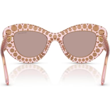 SWAROVSKI LENTES DE SOL SK6060 49 MM MUJER | TRANSPARENT PINK/LIGHT PURPLE BROWN - 4