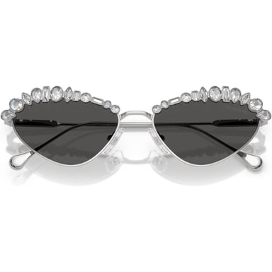 SWAROVSKI LENTES DE SOL OVAL SK7009 55 MM MUJER | SILVER/DARK GREY - 5