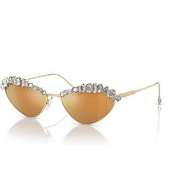 SWAROVSKI LENTES DE SOL OVAL SK7009 55 MM MUJER | PALE GOLD/BROWN MIRRORED GOLD - 2