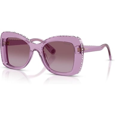 SWAROVSKI LENTES DE SOL MARIPOSA SK6062U 51 MM MUJER | TRANSPARENT AMETHYST/VIOLET GRADIENT - 2