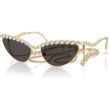 SWAROVSKI LENTES DE SOL SK7030 59 MM MUJER | GOLD/DARK GREY - 2