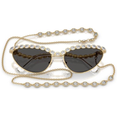 SWAROVSKI LENTES DE SOL SK7030 59 MM MUJER | GOLD/DARK GREY - 5