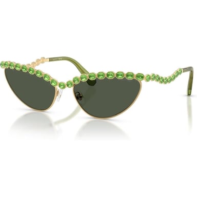 SWAROVSKI LENTES DE SOL SK7030 59 MM MUJER | GOLD/LIGHT GREEN - 2