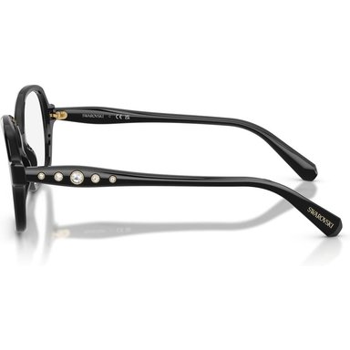 SWAROVSKI MONTURA CUADRADO SK2063 56 MM MUJER | BLACK/DEMO LENS - 3