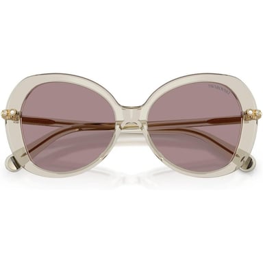 SWAROVSKI LENTES DE SOL MARIPOSA SK6059 55 MM MUJER | TRANSPARENT BEIGE/VIOLET - 5