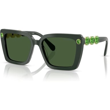 SWAROVSKI LENTES DE SOL CUADRADO SK6032F 55 MM MUJER | GREEN/DARK GREEN - 2
