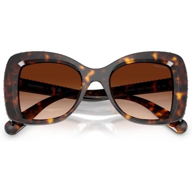 SWAROVSKI LENTES DE SOL MARIPOSA SK6062U 51 MM MUJER | HAVANA/CRYSTAL/GRADIENT BROWN - 5