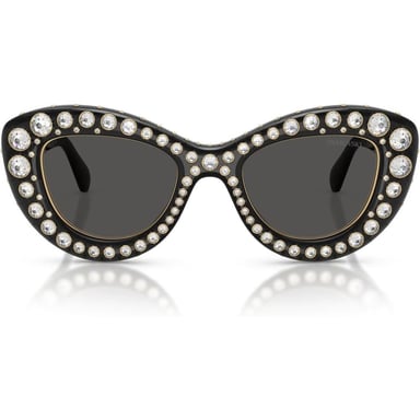 SWAROVSKI LENTES DE SOL SK6060 49 MM MUJER | TRANSPARENT DARK GREY/DARK GREY - 1