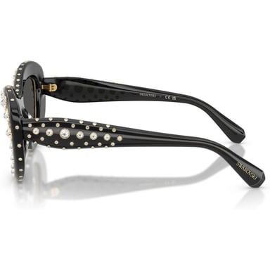 SWAROVSKI LENTES DE SOL SK6060 49 MM MUJER | TRANSPARENT DARK GREY/DARK GREY - 3