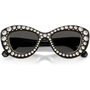 SWAROVSKI LENTES DE SOL SK6060 49 MM MUJER | TRANSPARENT DARK GREY/DARK GREY - 5