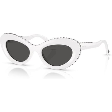 SWAROVSKI LENTES DE SOL SK6061U 51 MM MUJER | WHITE/DARK GREY - 2