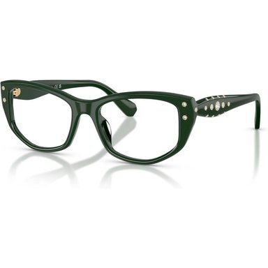 SWAROVSKI MONTURA CUADRADO SK2062U 52 MM MUJER | DARK GREEN/DEMO LENS - 2