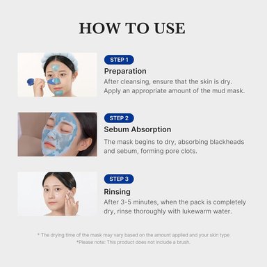 MASCARILLA MEDICUBE ZERO PORE BLACKHEAD MUD MASK 3.52 OZ / 100 G - 6