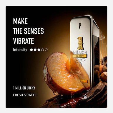 SET PERFUME RABANNE 1 MILLION LUCKY HOMBRE 3 PZS - 5