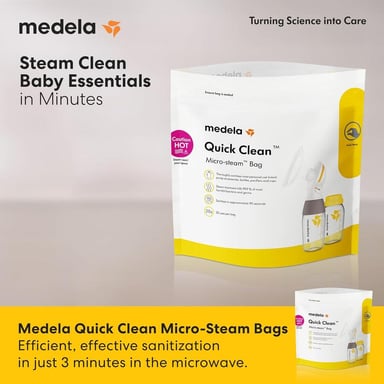 BOLSAS ESTERILIZADORAS MICROONDAS - MEDELA QUICK CLEAN 12 PZS - 2