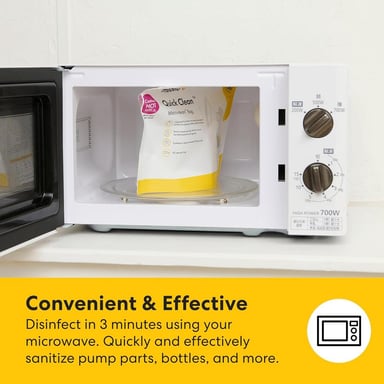 BOLSAS ESTERILIZADORAS MICROONDAS - MEDELA QUICK CLEAN 12 PZS - 4