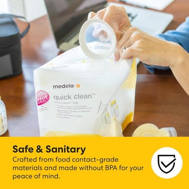 BOLSAS ESTERILIZADORAS MICROONDAS - MEDELA QUICK CLEAN 12 PZS - 6