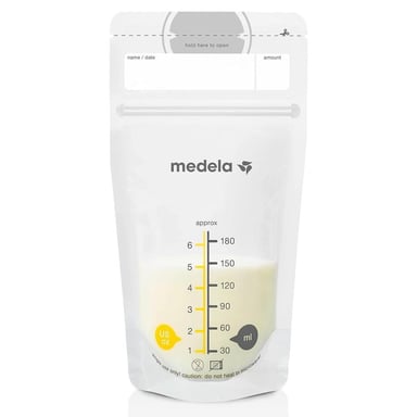 BOLSAS ALMACENAMIENTO LECHE MATERNA 170 ML - MEDELA 100 PZS - 1