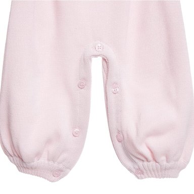 CONJUNTO ALGODÓN BEBÉ NIÑA LIMA FASHION KIDS ROSADO FIESTA AJUAR OVEROL HILO 4 PIEZAS - 5