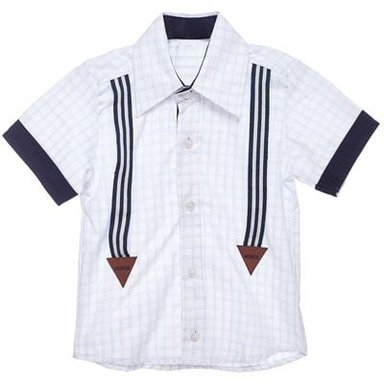 CAMISA NIÑO LIMA FASHION KIDS CELESTE CASUAL CUADROS