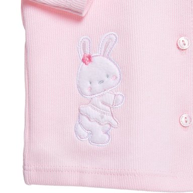 CONJUNTO BEBÉ NIÑA LIMA FASHION KIDS ROSADO ESPECIAL AJUAR 6 PIEZAS CONEJITA 0-3M - 2