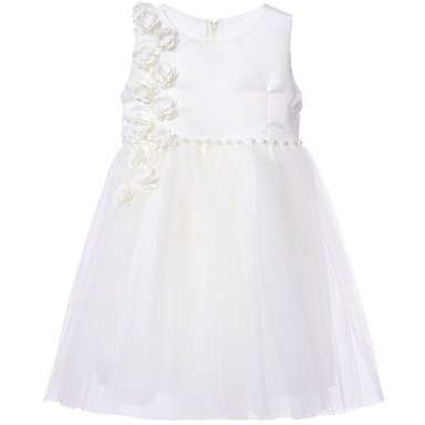 VESTIDO MAXI NIÑA LIMA FASHION KIDS BLANCO BAUTIZO BELLA FLOR