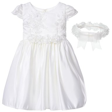 VESTIDO MIDI NIÑA LIMA FASHION KIDS BLANCO BAUTIZO BANCO SISI