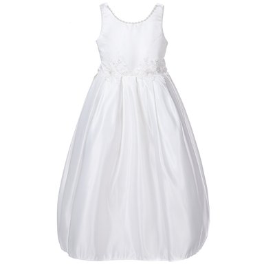 VESTIDO MAXI NIÑA LIMA FASHION KIDS BLANCO CISNE