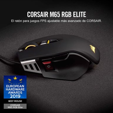 MOUSE GAMER CORSAIR CH-9309011-NA NEGRO M65 RGB ELITE 18K DPI - 4