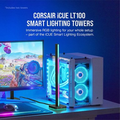 KIT CORSAIR INICIO TORRES LED RGB LT100 INTELIGENTE ICUE - 3
