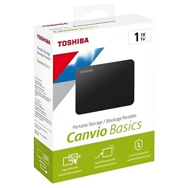 DISCO DURO EXTERNO TOSHIBA 1 TB CANVIO BASICS NEGRO HDTB510XK3AA - 3