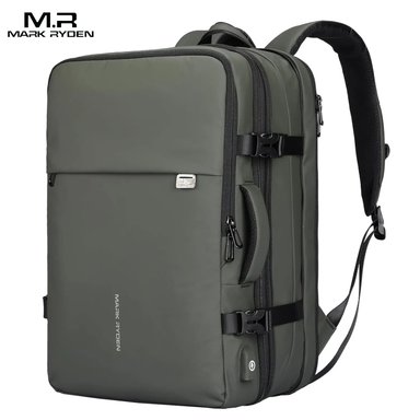 MOCHILA MARK RYDEN MODELO TRAVEL VIAJERA EXPANDIBLE MR8057 VERDE