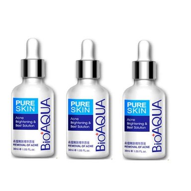 PACK 3 SERUM FACIAL BIO AQUA ACLARANTE ANTI ACNE BIOAQUA 100 ML - 1