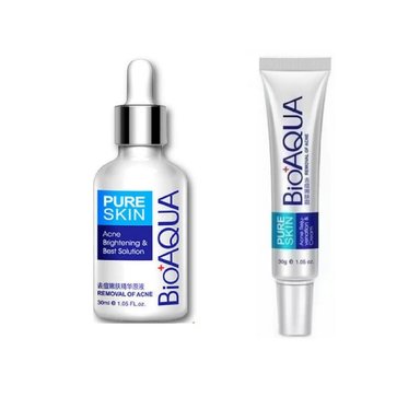 SET SERUM FACIAL BIO AQUA ANTI-ACNE + CREMA ANTI-ACNE - 1
