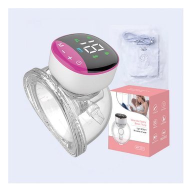 EXTRACTOR DE LECHE MATERNA PORTÁTIL MANOS LIBRES ROSADO-06 UNID - 2