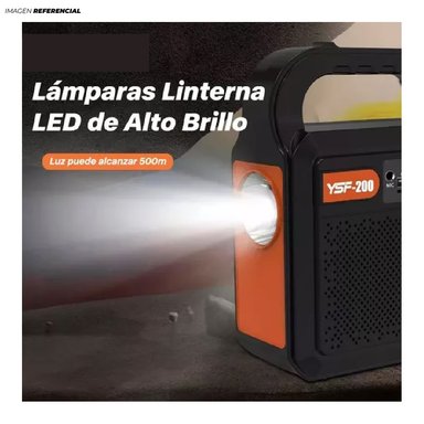 KIT DE LINTERNA CON PANEL SOLAR MÁS RADIO Y FOCOS - 3