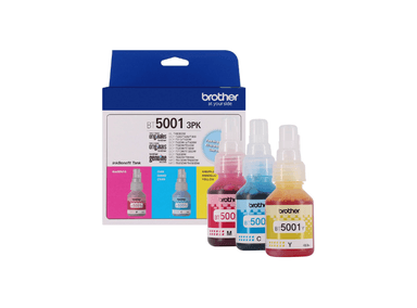 PACK 3 TINTAS BROTHER BT-5001 MULTICOLOR 3PK-TANK